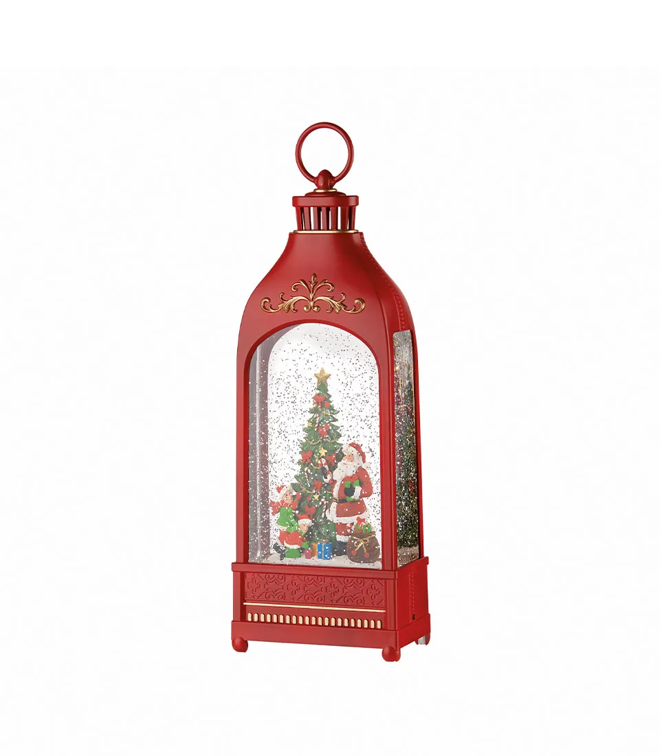SNOWBALL HIGH LANTERN WITH MUSIC, LEDS, SNOW CONSTANT MOTION AND TIMER