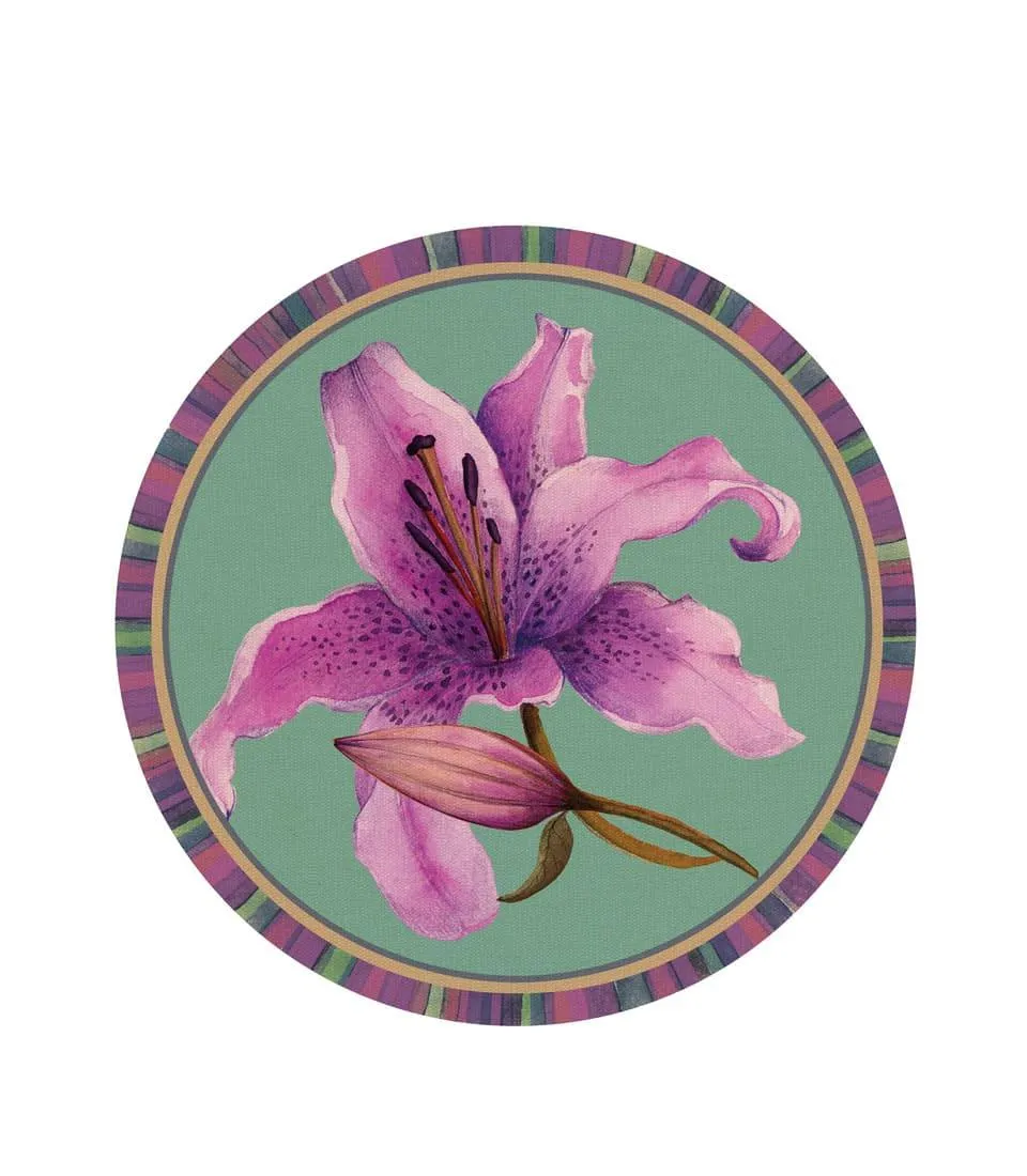 Rigid Placemat, teal green - Giglio