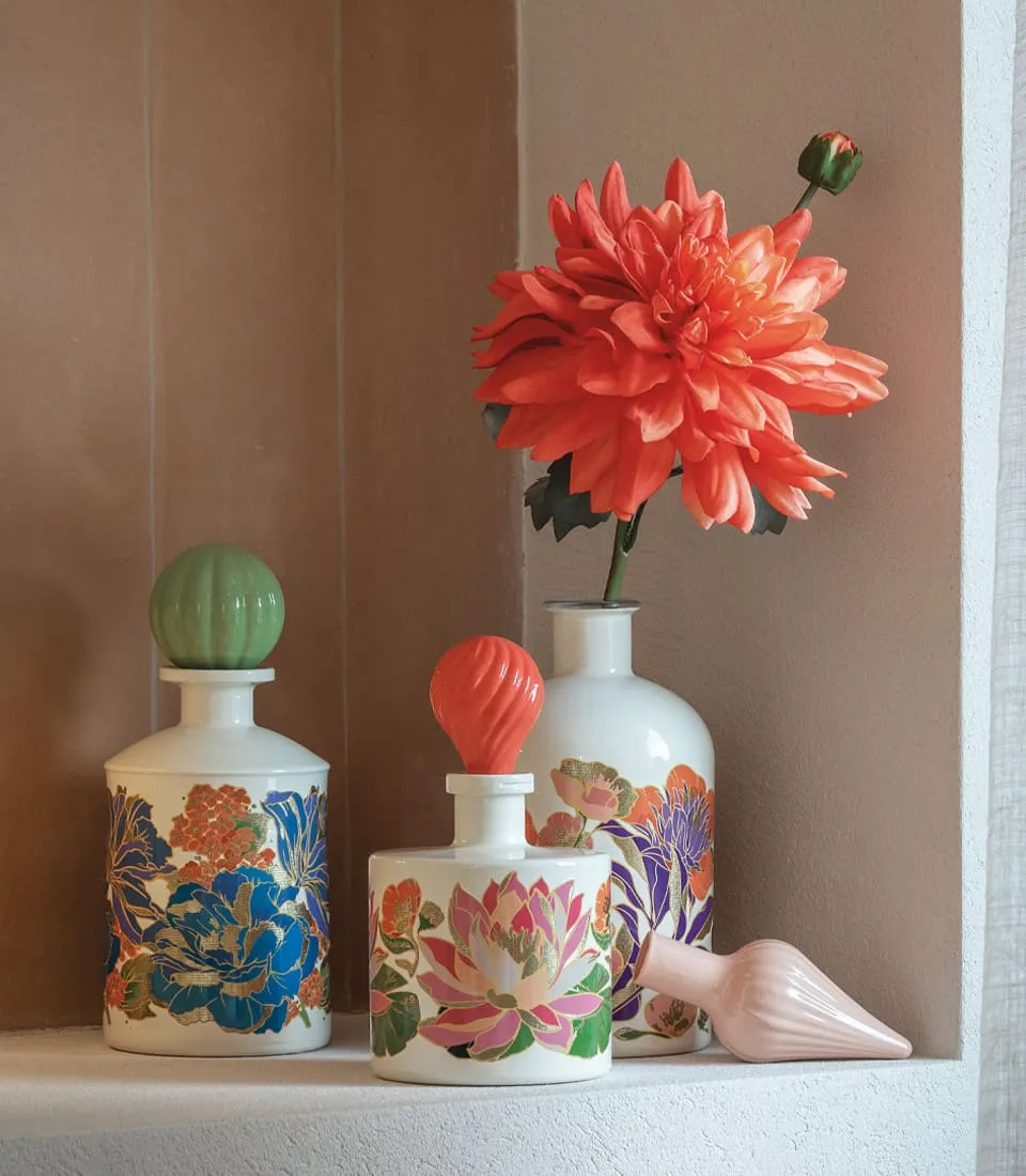 Petali di luce - bottiglia decorativa con tappo, 0,50 L