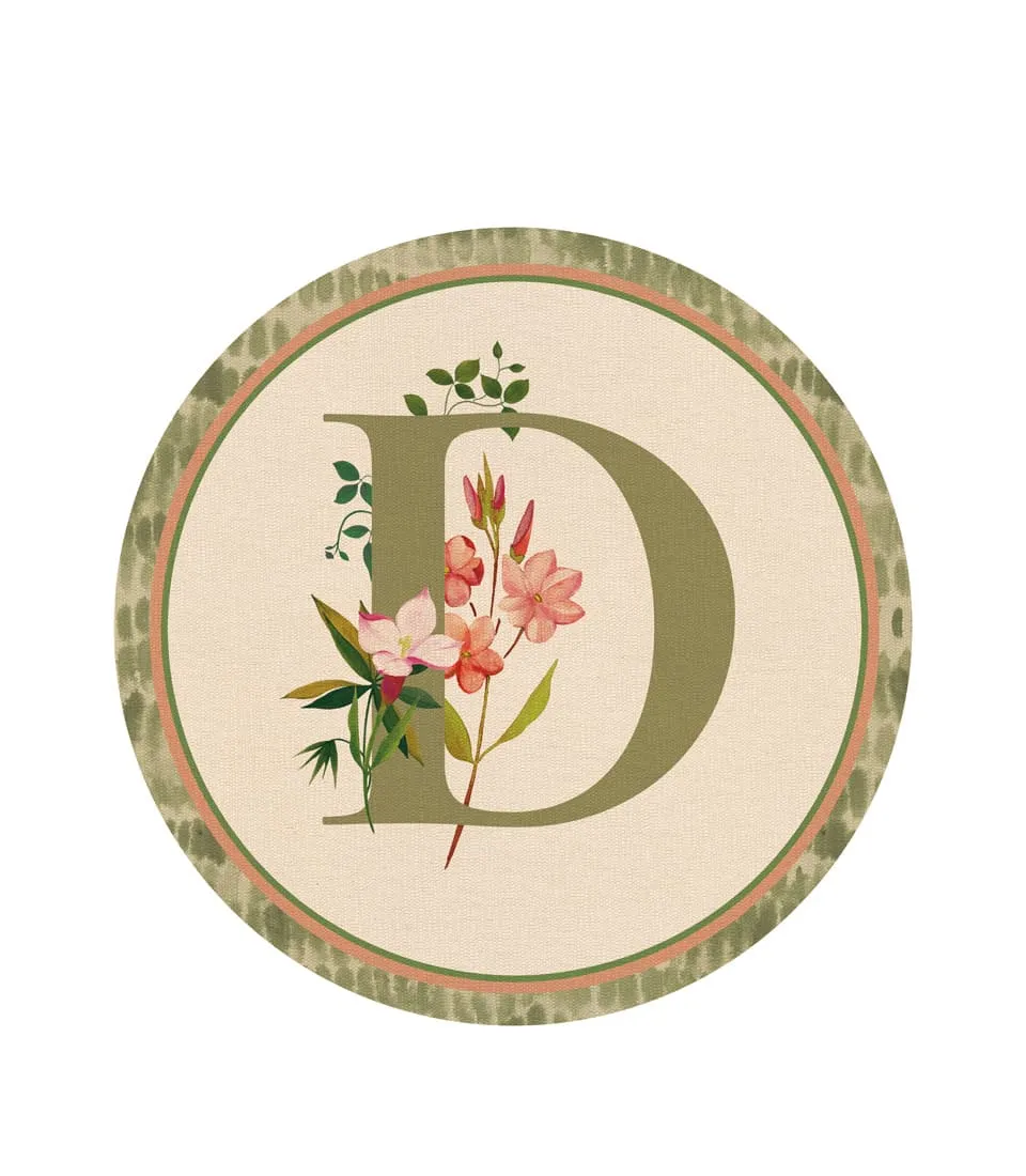 RIGID PLACEMAT, IVORY, Ø39 - MONOGRAM D