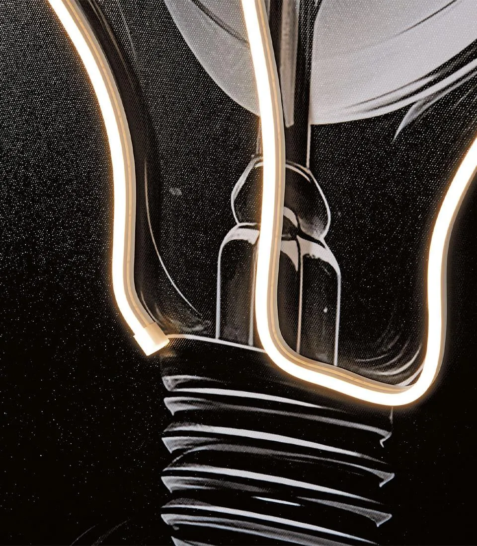 Quadro led 80x120 con cornice