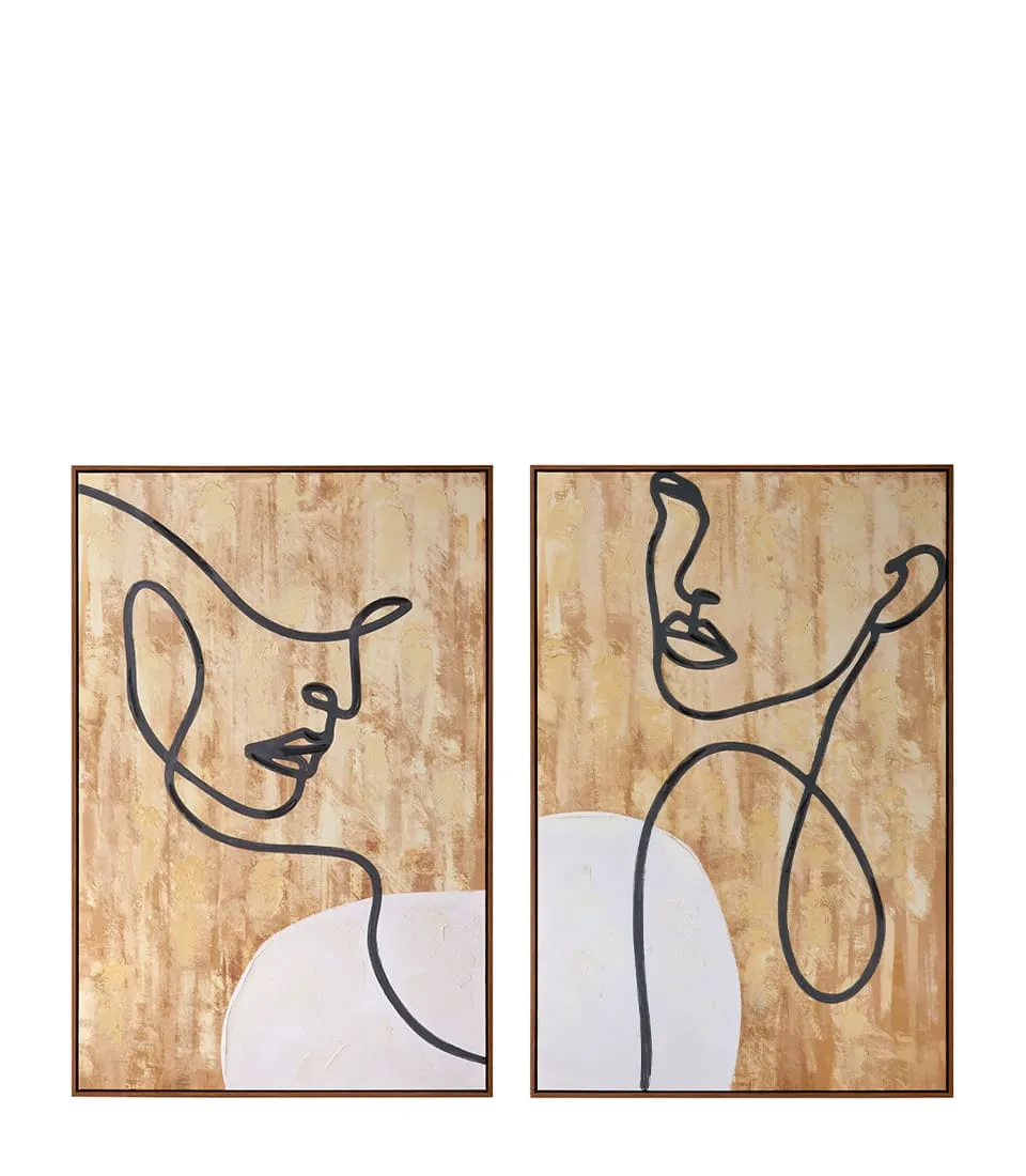 Painting 80x120 with frame - Set 2 pcs. (160x120)