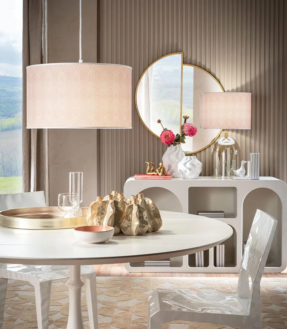 Cylindrical Pendant Shade - Intrecci d'Oriente