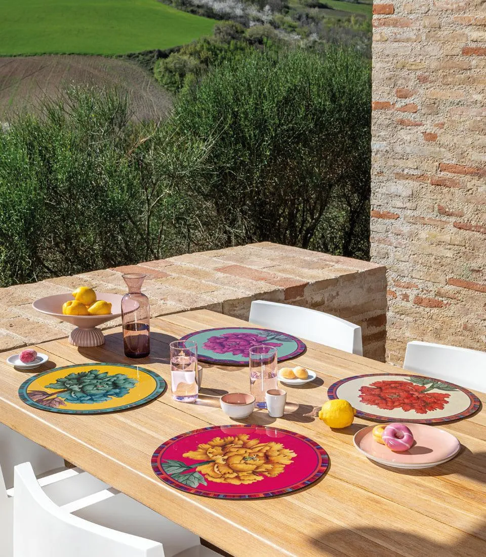 Rigid Placemat, yellow - Peonia