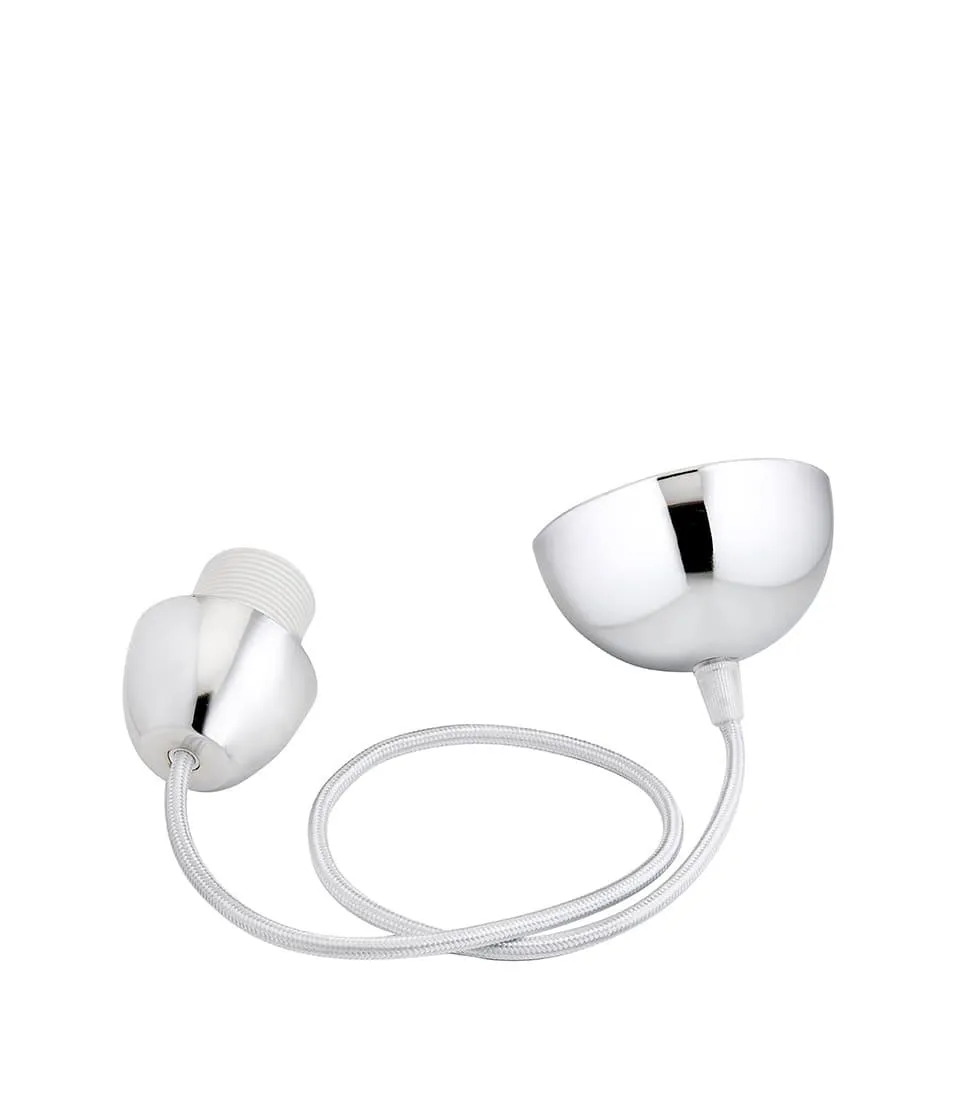 Cable for pendant lamp, chrome