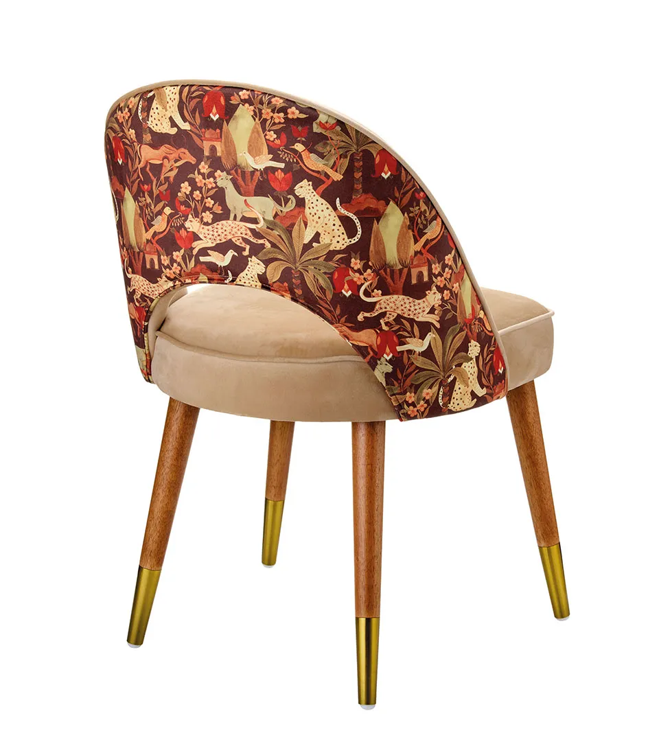 Armchair, beige and cocoa