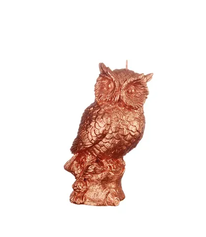 Copper candle owl
