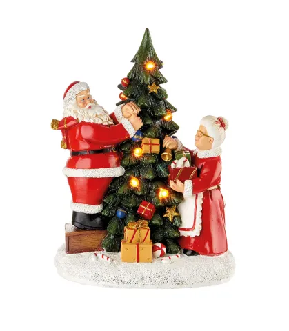 Babbo Natale decorativo con albero
