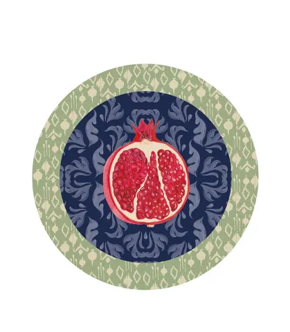 Rigid Placemat, blue - Melograno d'Oriente