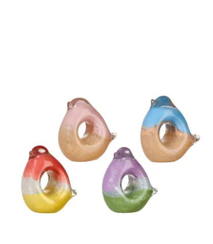 Uccellino decorativo - Set 4 pz