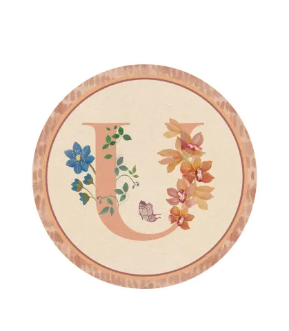 RIGID PLACEMAT, IVORY, Ø39 - MONOGRAM U