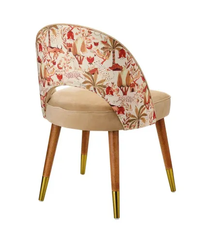 Poltroncina beige e avorio