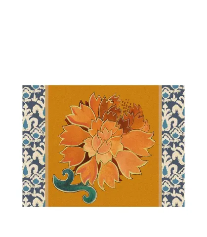 Rigid Placemat, orange - Peonia di Samarcanda