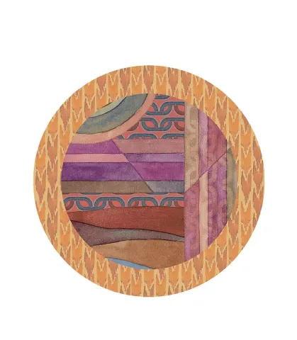 Rigid Placemat, mustard edge - Orizzonti di Seta