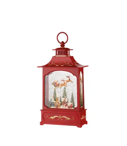 SNOWBALL SHORT LANTERN WITH MUSIC, LEDS, SNOW CONSTANT MOTION AND TIMER