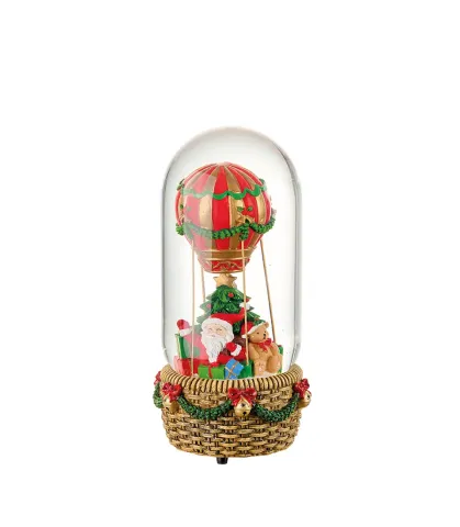 SNOWBALL BALLOON WITH MUSIC BOX