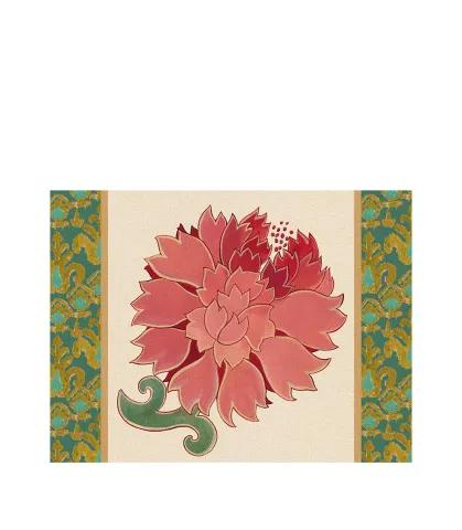 Rigid Placemat, ivory - Peonia di Samarcanda