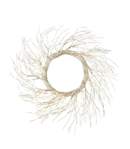 WREATH, WHITE,  WITH 936 MICRO LEDS