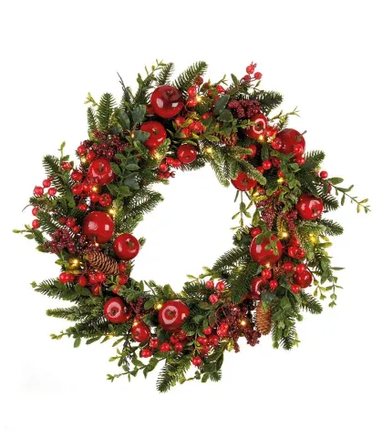 Decorative wreath with apples