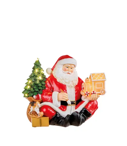 SANTA CLAUS WITH TRAIN WITH LEDS