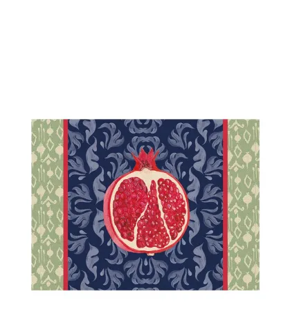 Rigid Placemat, blue - Melograno d'Oriente