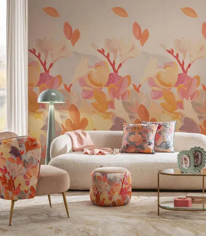 Carta da parati 4,24x3m - danza di fiori