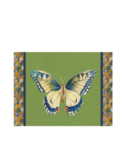 Rigid Placemat, green - Swallowtail Butterfly