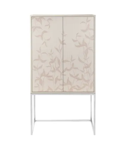 High cabinet with doors, branches pattern