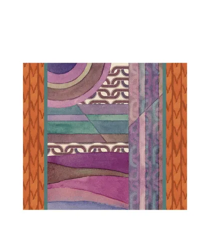 Rigid Placemat, orange edge - Orizzonti di Seta