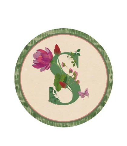 RIGID PLACEMAT, IVORY, Ø39 - MONOGRAM S