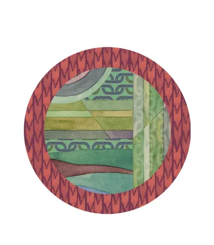 Rigid Placemat, rust edge - Orizzonti di Seta