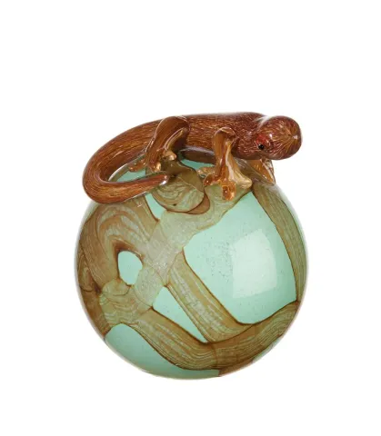 Sphere with gecko, with leds