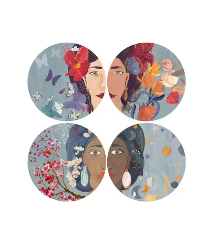 Decorative Wall Plates Tangeri - set 4 pcs.