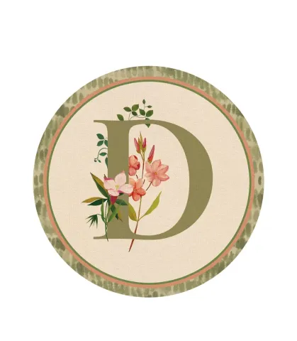 RIGID PLACEMAT, IVORY, Ø39 - MONOGRAM D