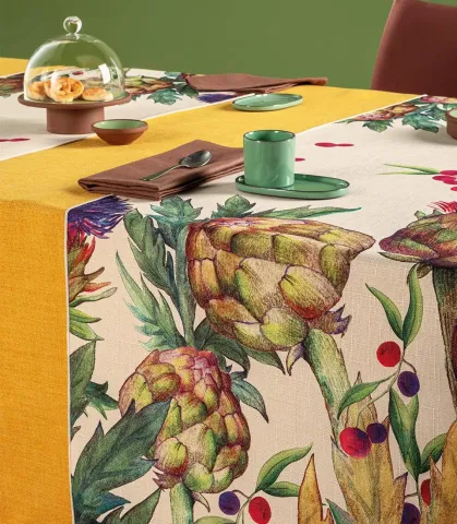 Niscemi - stain-resistant tablecloth 50x155