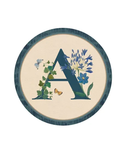 RIGID PLACEMAT, IVORY, Ø39 - MONOGRAM A